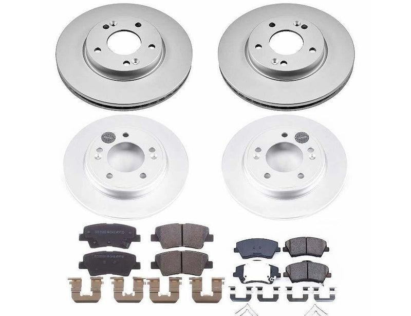 Brake Kit Front Rear Geomet Coated Z17 Evolution CRK8344 - Power Stop 2019 Hyundai Elantra