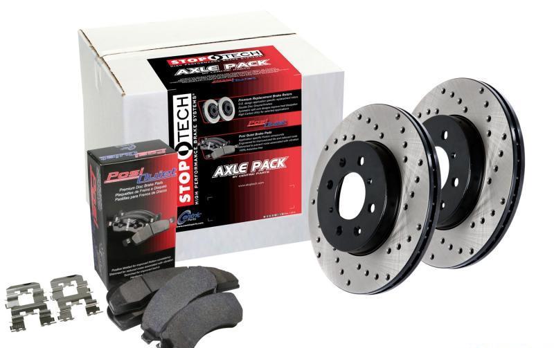 Street Axle Pack Front Drilled - StopTech 2012-15 Hyundai Veloster  and more