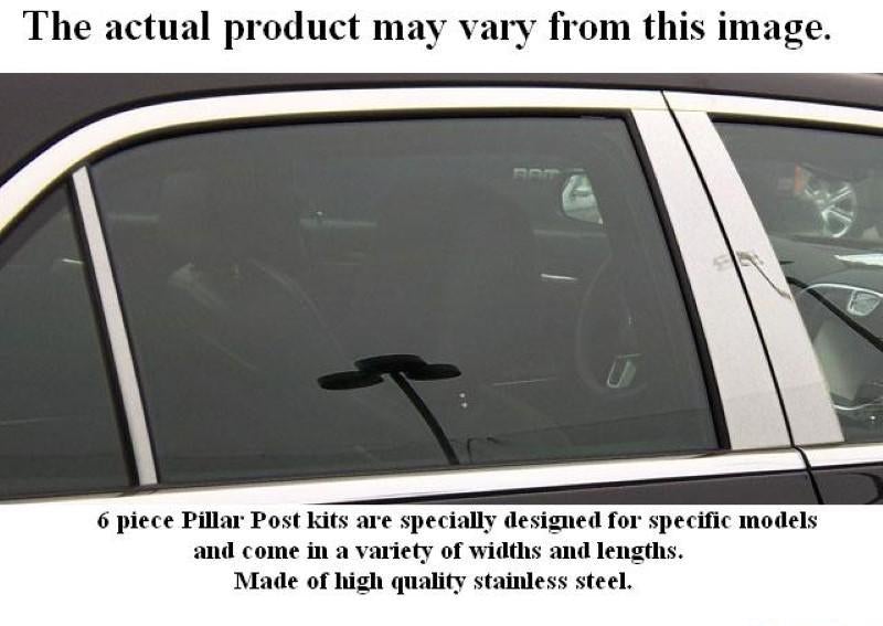 Pillar Post Trim 6 Piece Stainless - Quality Auto Accessories 2010-15 Hyundai Tucson