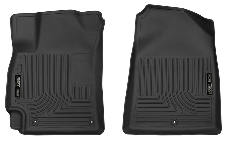 Floor Mats 1st 2 Pieces Black Rubberized&thermoplastic X-act Contour Series - Husky Liners 2017 Elantra