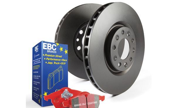 Disc Brake Pad & Rotor Kit Front DP31768C+RK1581 S12KF - EBC Brakes 2006-11 Hyundai Accent 4Cyl 1.6L