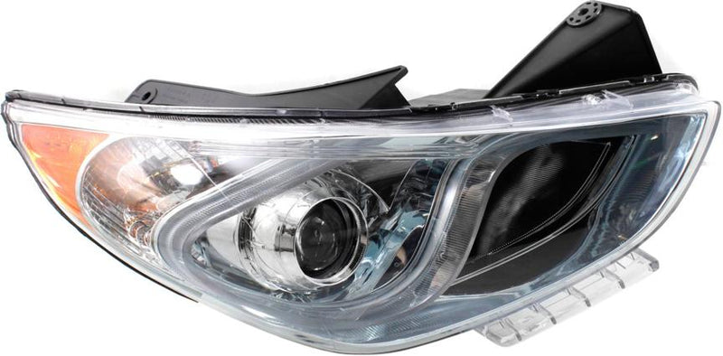 Headlight Set Of 2 Clear Capa Certified W/ Bulb(s) - Replacement 2011-2015 Sonata