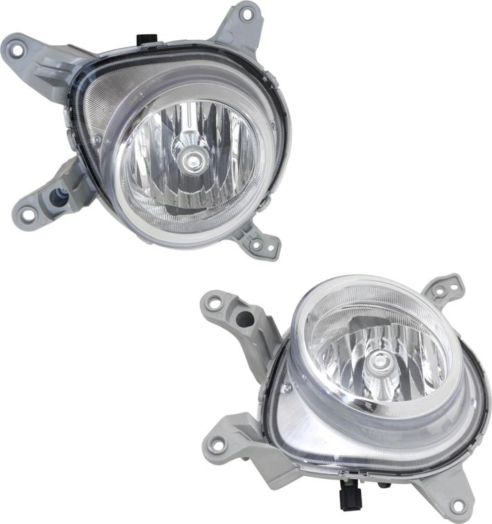 Fog Light Set Of 2 W/ Bulb(s) - Replacement 2013-2016 Veloster