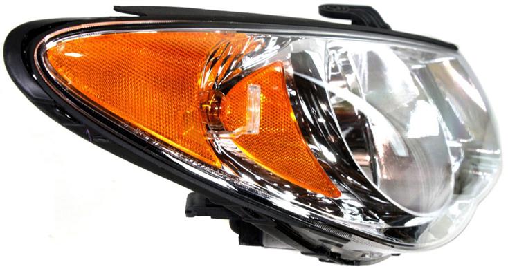 Headlight Right Single Clear W/ Bulb(s) Capa Certified - ReplaceXL 2010 Elantra