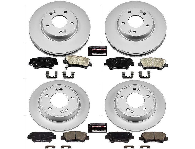 Brake Kit Front Rear Geomet Coated Z17 Evolution - Power Stop 2012-15 Hyundai Veloster