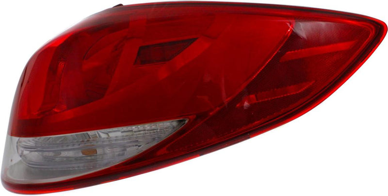 Tail Light Set Of 2 Clear Red W/ Bulb(s) - Replacement 2012-2017 Veloster