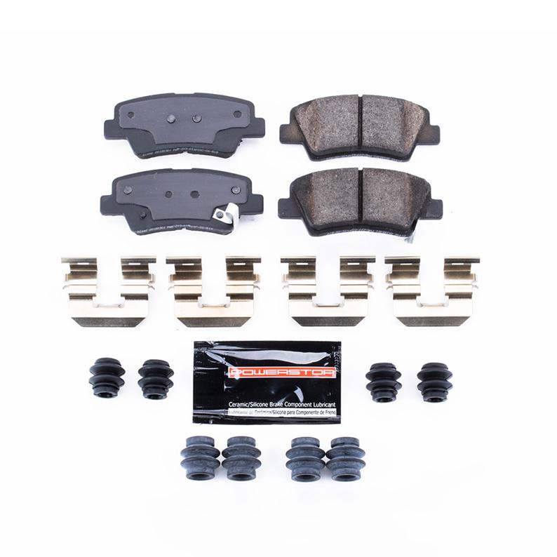 Brake Pad Set Set Of 2 Carbon Fiber Ceramic Z23 Evolution Sport - Powerstop 2009 Sonata 4 Cyl 2.4L