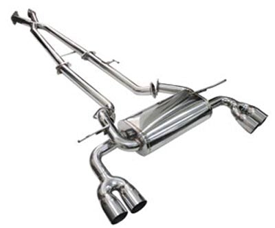 DC Sports Dual Tip Exit Stainless Steel Cat-Back Exhaust - DC Sports 2009-2011 Hyundai Genesis Coupe
