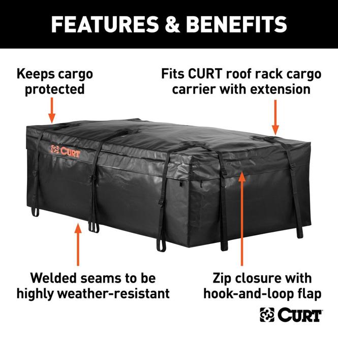 Cargo Bag Single Black Vinyl - Curt Universal