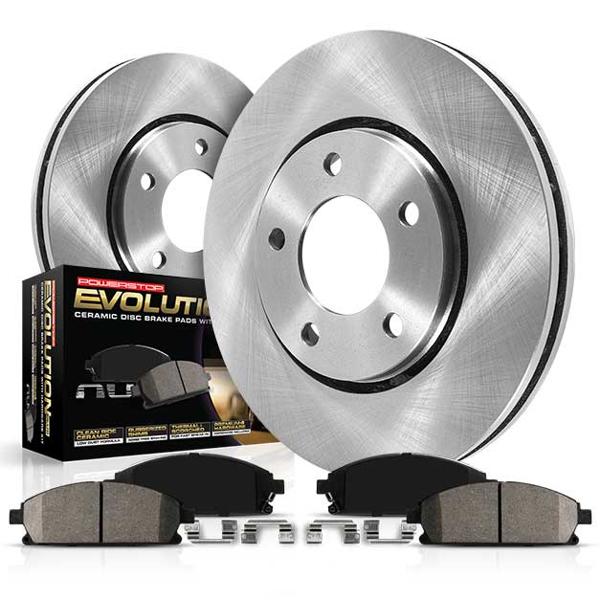 Brake Disc And Pad Kit Set Of 2 Plain Surface Oe - Powerstop 2019 Veloster 4 Cyl 1.6L