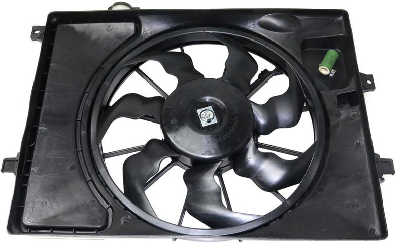 Cooling Fan Assembly Single - Replacement 2014-2015 Elantra 4 Cyl 1.8L