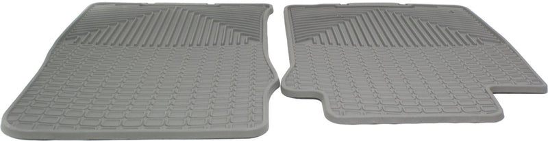 Floor Mats 1st 2 Pieces Gray Rubber All-weather Series - Weathertech 2000-2002 Accent