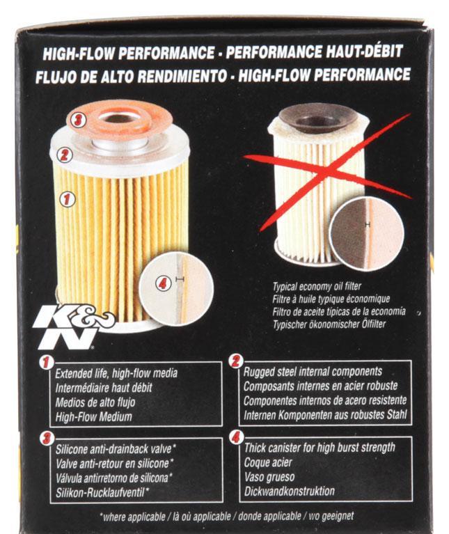 Oil Filter - K&N 2020 Hyundai Palisade V6 3.8L and more