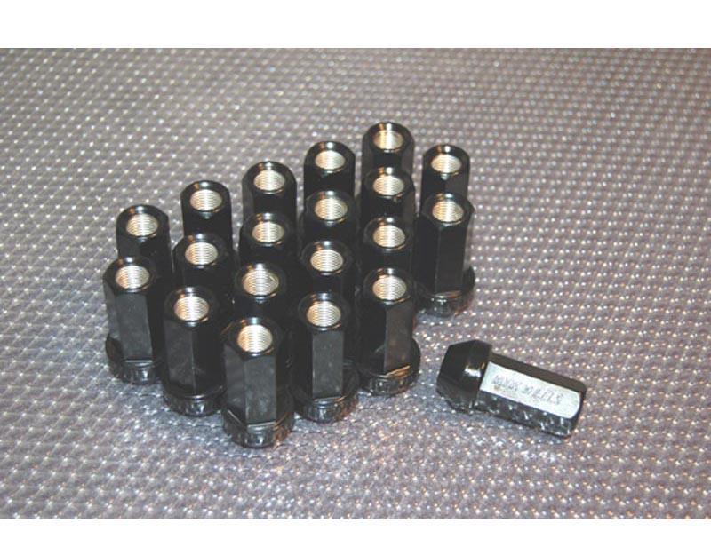 M12x1.25 Black Lug Nuts RS-Z - Work Wheels 1996 Hyundai Tiburon  and more