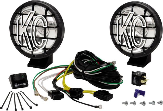 Offroad Light 55w 1450lm 5in Set Of 2 Black Polymax Apollo Pro Series - KC Hilites Universal