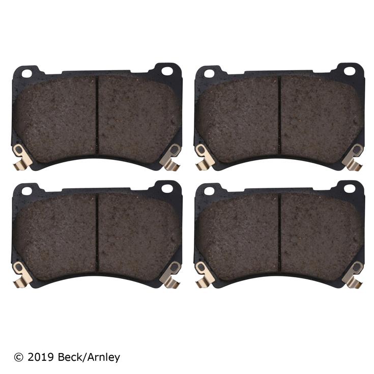 Brake Pad Set Set Of 2 Semi-metallic Oe Series - Beck Arnley 2012-2014 Genesis 6 Cyl 3.8L