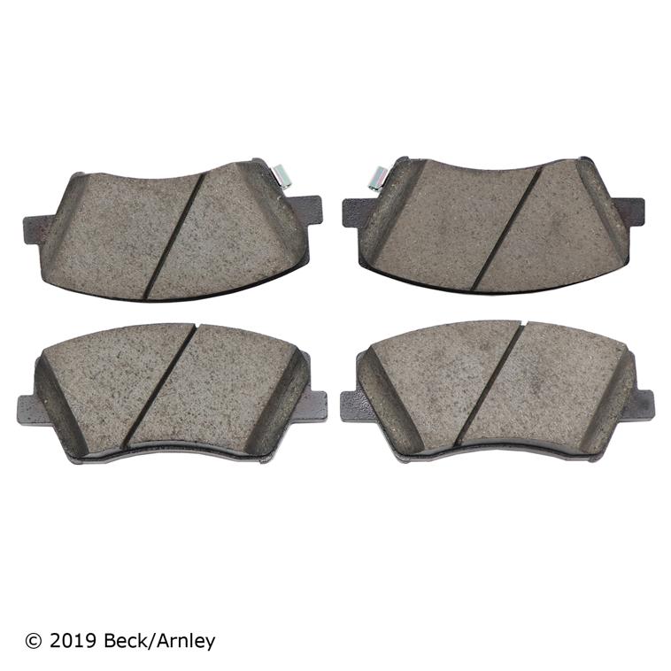 Brake Pad Set Set Of 2 Semi-metallic Oe Series - Beck Arnley 2017-2020 Elantra 4 Cyl 1.4L
