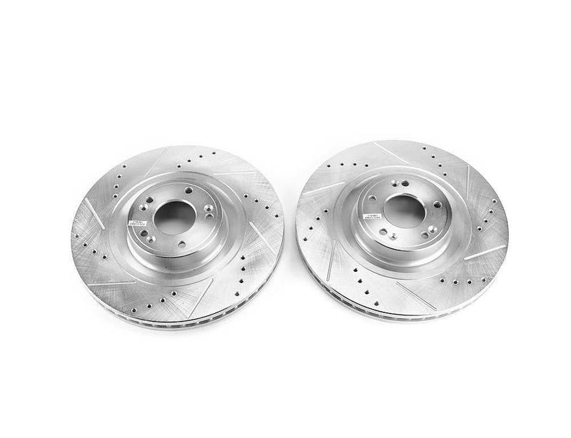 Rotors Front Pair Drilled Slotted Evolution - Power Stop 2012-16 Hyundai Equus