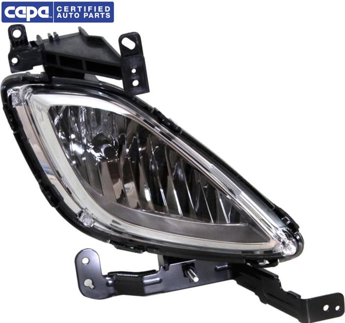 Fog Light Right Single W/ Bulb(s) Capa Certified - Replacement 2011-2013 Elantra