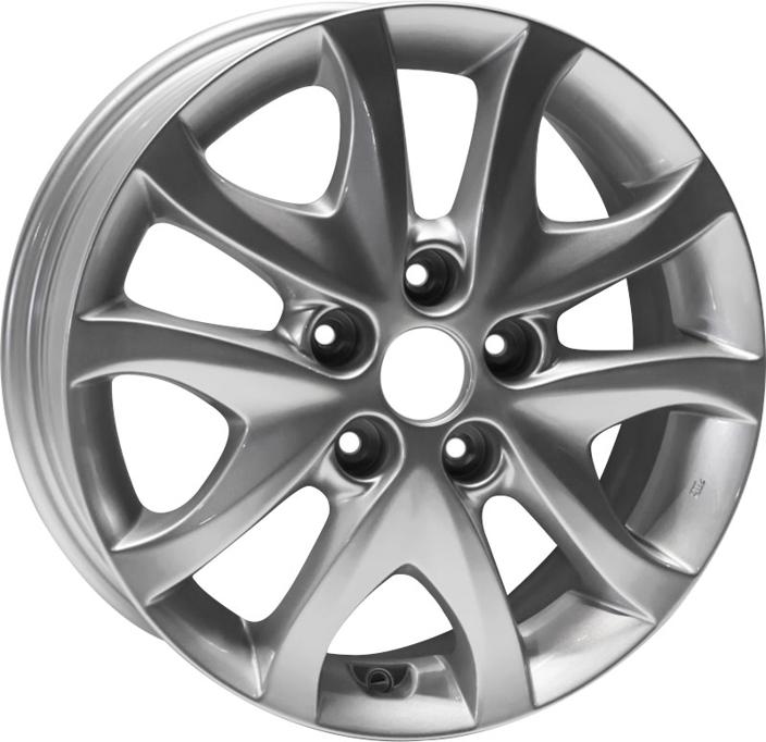 Wheel 16 Inx6 In Single Silver Finish Aluminum - AutoWheels 2009-2010 Elantra