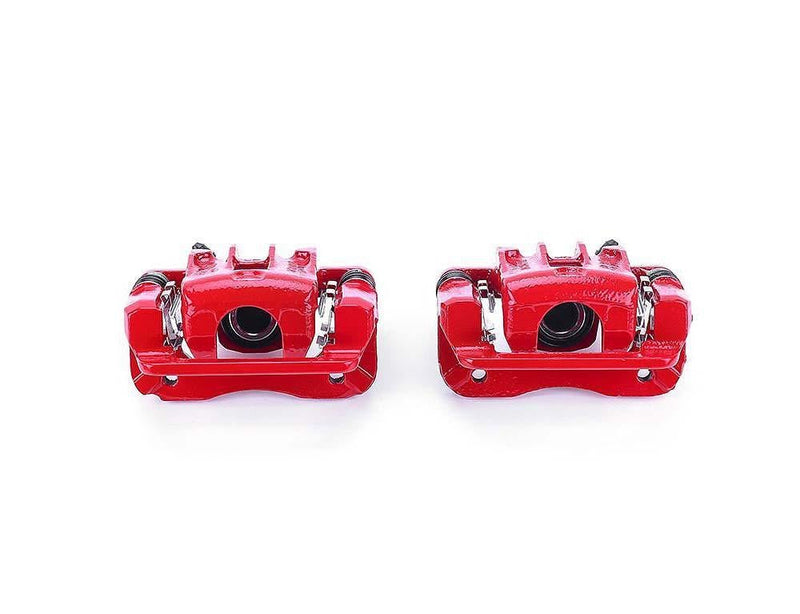 Caliper Red w/ Bracket Rear Pair S3456 - Power Stop 2007-10 Hyundai Elantra