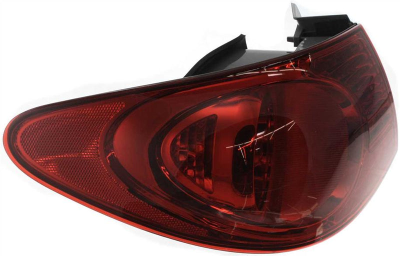 Tail Light Left Single Red Sedan W/ Bulb(s) Capa Certified - ReplaceXL 2007-2010 Elantra