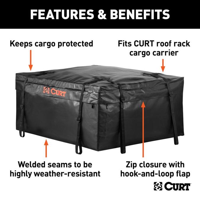 Cargo Bag Single Black Vinyl - Curt Universal