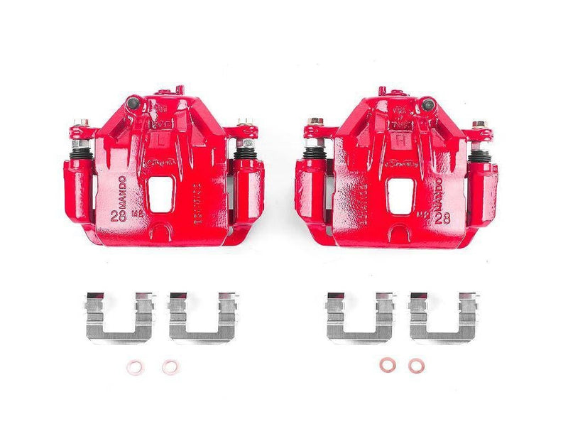 Caliper Red w/ Bracket Front Pair - Power Stop 2010-11 Hyundai Azera