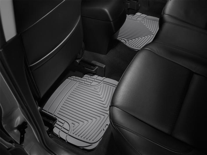 Floor Mats 2nd 2 Pieces Gray Rubber All-weather Series - Weathertech Universal
