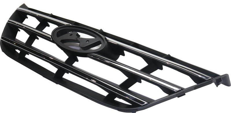 Grille Assembly Single Black Plastic Capa Certified - Replacement 2009-2010 Sonata
