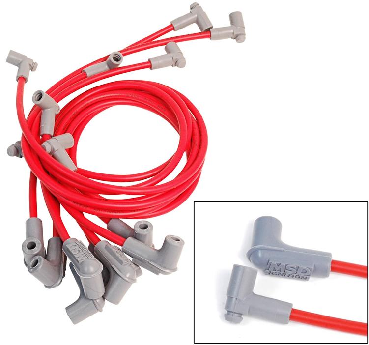 Spark Plug Wire Set Of 8 W/ Rfi Suppression 8.5mm Super Conductor Series - MSD Universal