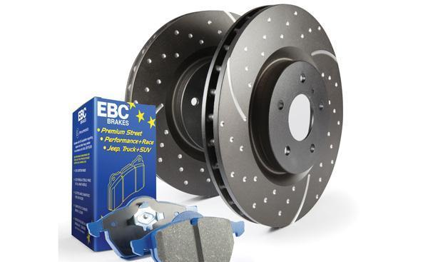 S6KF1069 EBC Disc Brake Pad And Rotor Kit Front 4Cyl 2.0L 2010-16 Hyundai Genesis Coupe