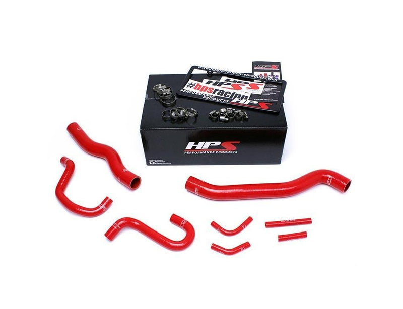 57-1518-RED HPS Radiator And Heater Hose Kit Coolant V6 3.8L 2012-16 Hyundai Genesis Coupe