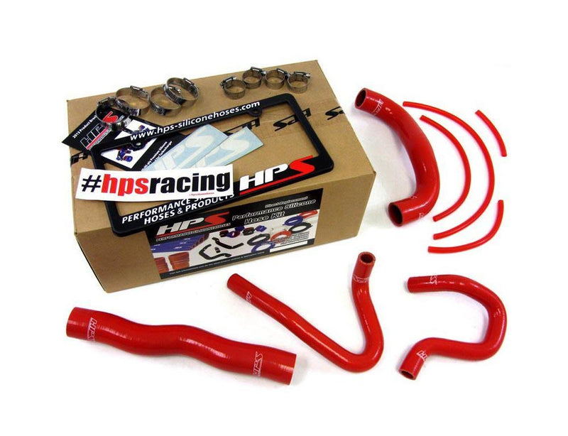 57-1324-RED HPS Radiator And Heater Hose Kit Coolant 4Cyl 2.0L 2013-14 Hyundai Genesis Coupe
