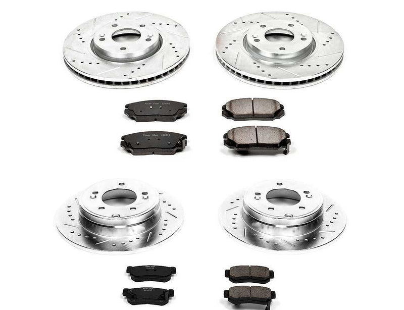 K4443 Power Stop Brake Kit Front Rear 2006-08 Hyundai Sonata