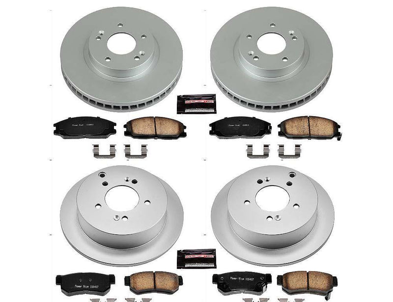 CRK4446 Power Stop Geomet Coated Brake Kit 2001-06 Hyundai Santa Fe