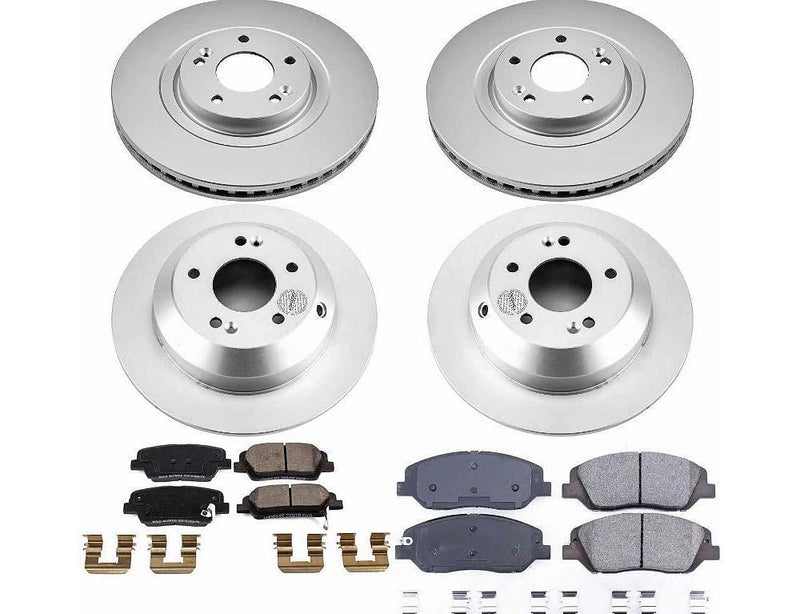 CRK8281 Power Stop Geomet Coated Brake Kit 2019 Hyundai Santa Fe