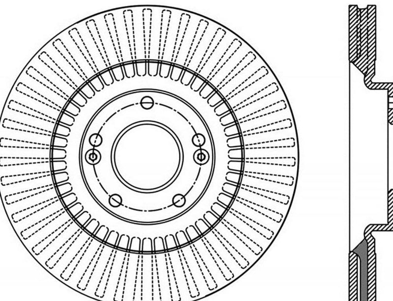 126.51052SL StopTech Brake Rotor Front Left 2013-18 Hyundai Santa Fe and more