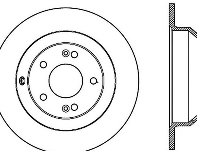 128.51039L StopTech Brake Rotor Rear Left 2010-18 Hyundai Santa Fe and more