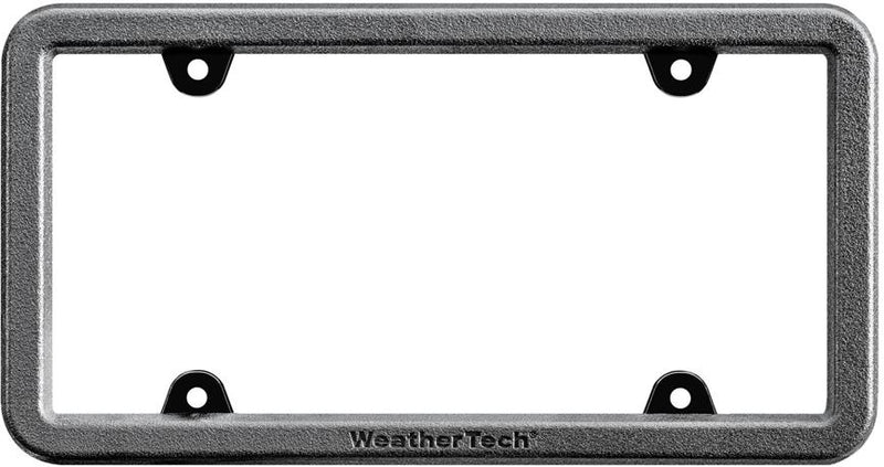 License Plate Frame Single Black Textured Polycarbonate Bumpe Series - Weathertech Universal
