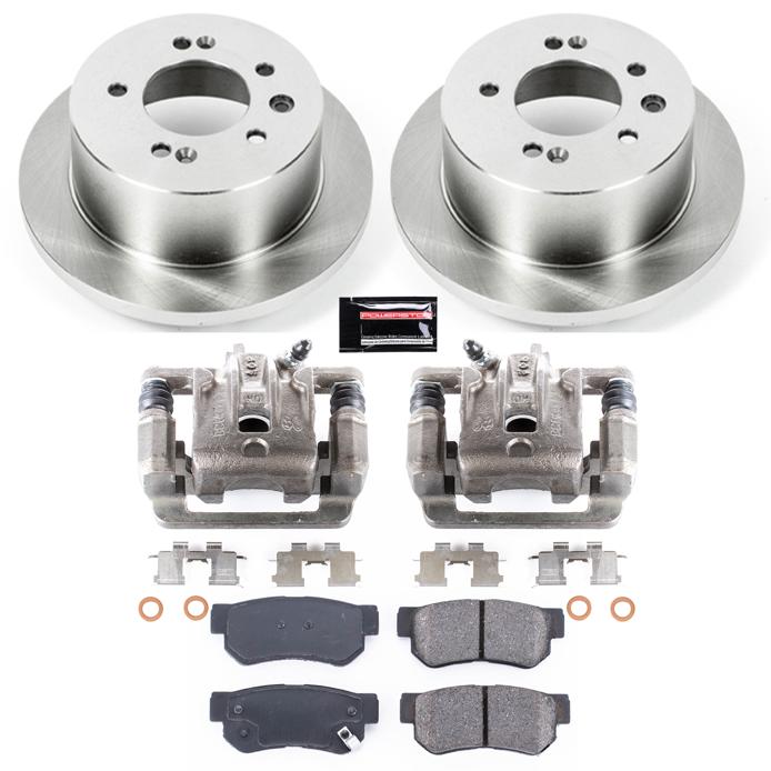 Brake Disc And Caliper Kit Set Of 2 Autospecialty By - Powerstop 2009-2010 Elantra 4 Cyl 2.0L