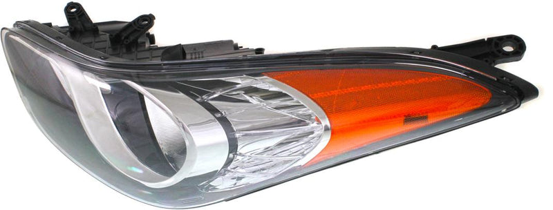 Headlight Left Single Clear W/ Bulb(s) - Replacement 2011-2012 Elantra
