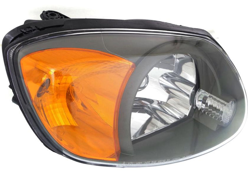 Headlight Right Single Clear W/ Bulb(s) - Replacement 2003-2005 Accent