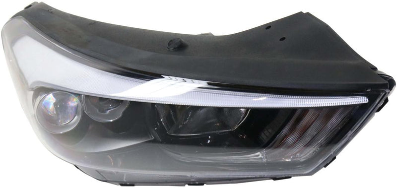 Headlight Right Single Clear W/ Bulb(s) - Replacement 2016-2018 Tucson