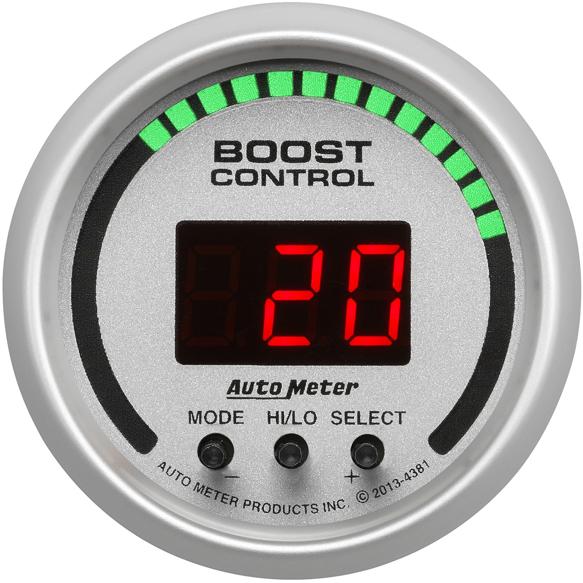 Boost Controller Gauge Single Silver Ultra-lite Series - Autometer Universal