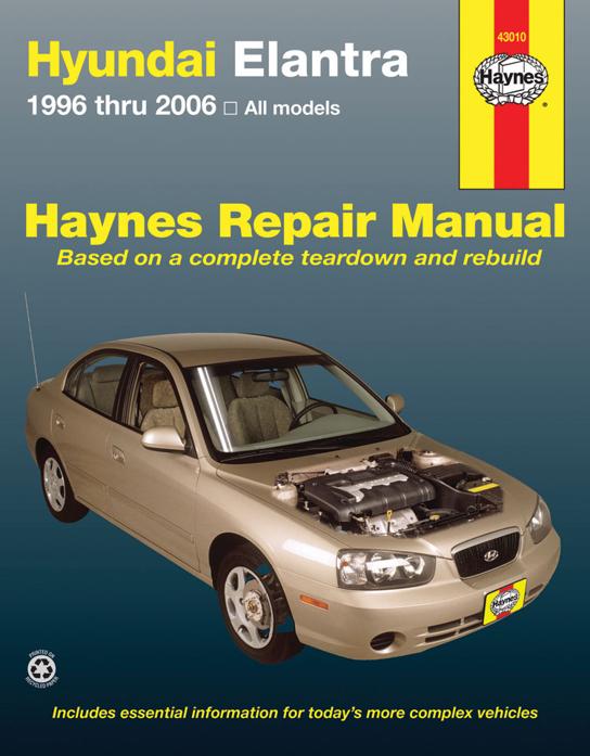 Repair Manual Single - Haynes 1996-1998 Elantra