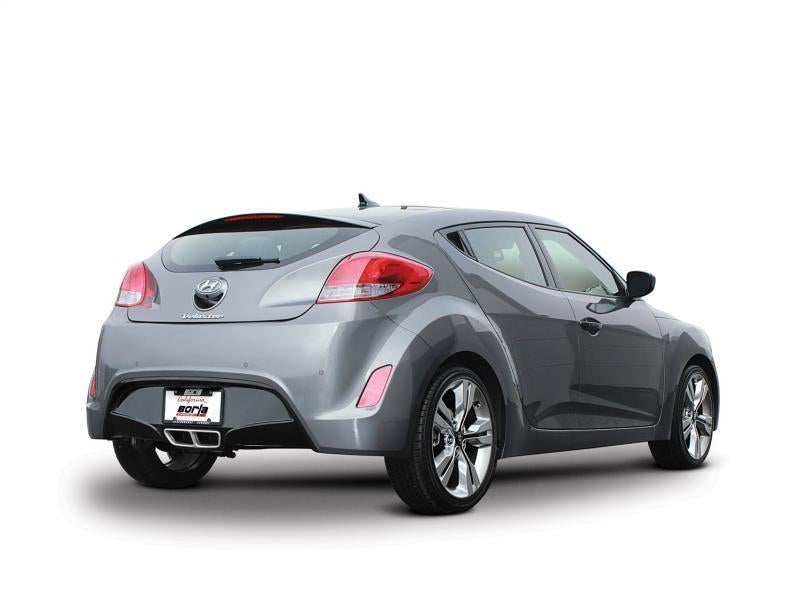 Axle Back Exhaust System S-Type - Borla Exhaust 2012-17 Hyundai Veloster 4Cyl 1.6L