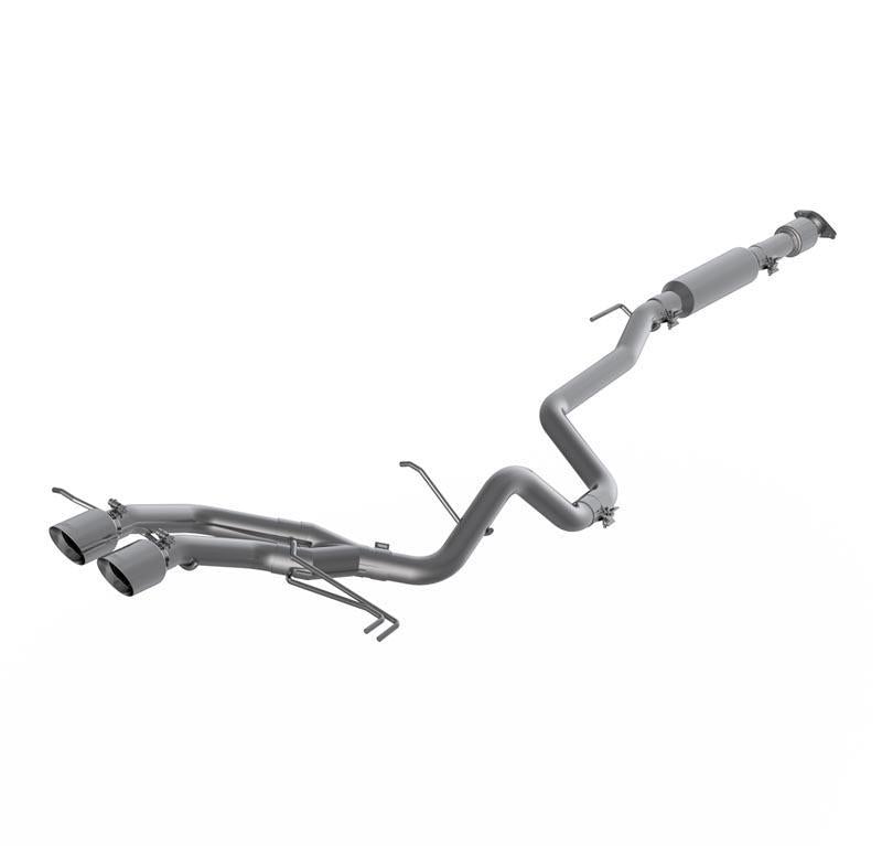 Catback Exhaust System 2.5" Aluminized Steel Exits Dual w/ Tips - MBRP 2013-17 Hyundai Veloster