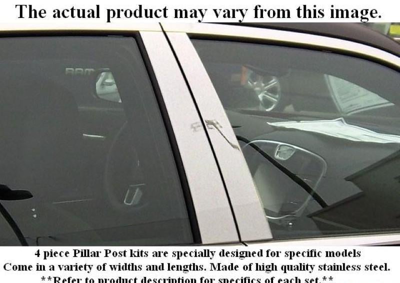 Pillar Post Trim 4 Piece Stainless PP92370 - Quality Auto Accessories 1992-95 Hyundai Elantra