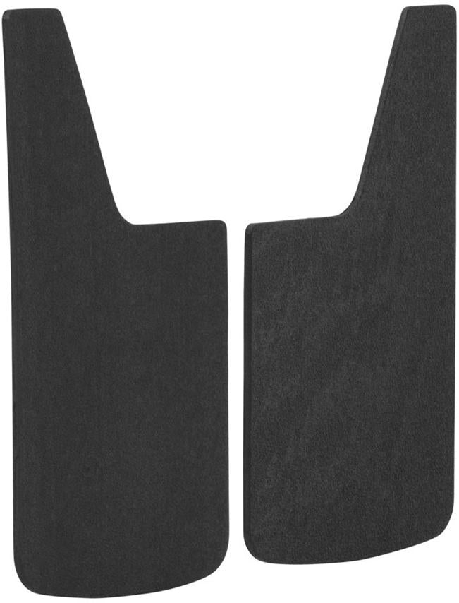 Mud Flaps Set Of 2 Textured Black Rubber Textured Series - Luverne Universal